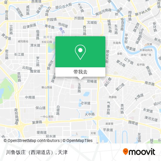 川鲁饭庄（西湖道店）地图