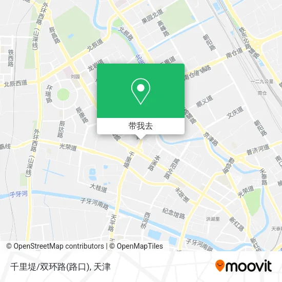 千里堤/双环路(路口)地图