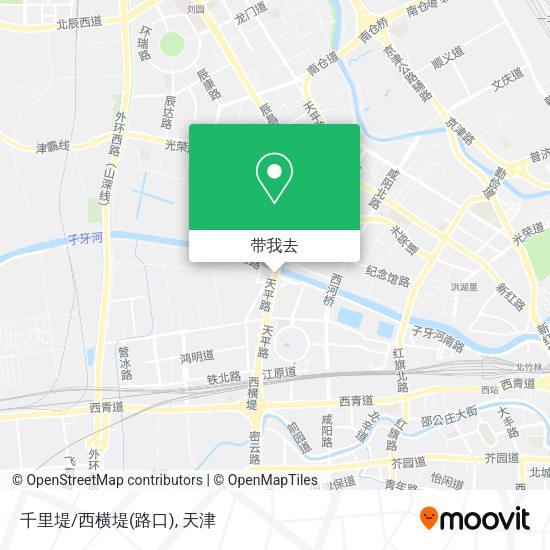 千里堤/西横堤(路口)地图