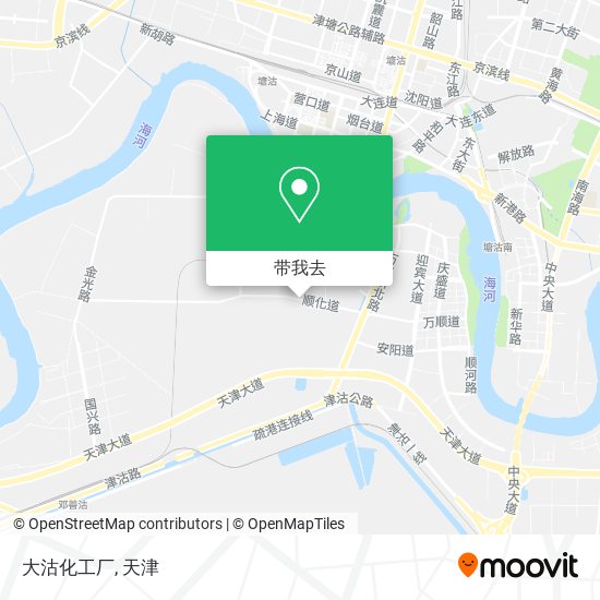大沽化工厂地图