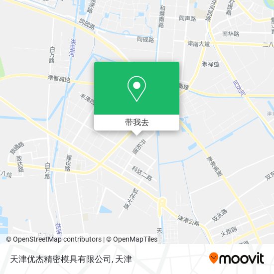 天津优杰精密模具有限公司地图