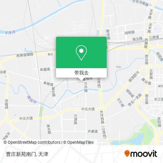 曹庄新苑南门地图