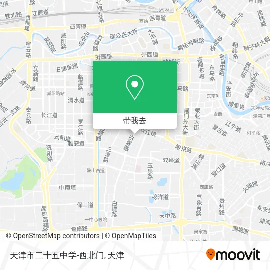 天津市二十五中学-西北门地图
