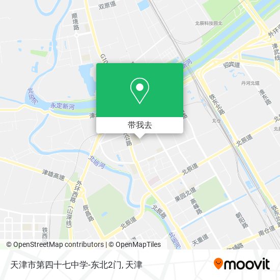 天津市第四十七中学-东北2门地图