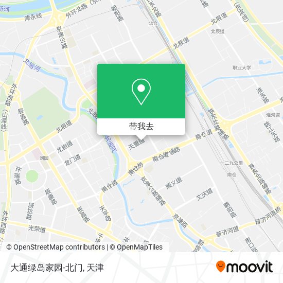 大通绿岛家园-北门地图