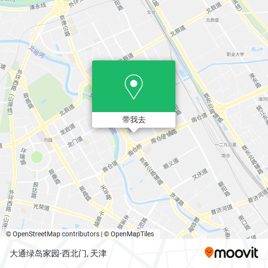 大通绿岛家园-西北门地图
