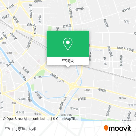 中山门东里地图