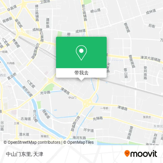 中山门东里地图