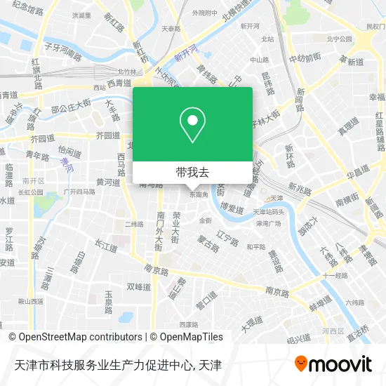 天津市科技服务业生产力促进中心地图