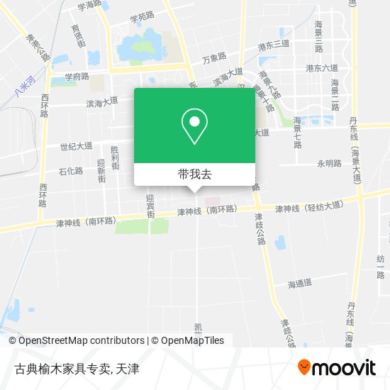 古典榆木家具专卖地图