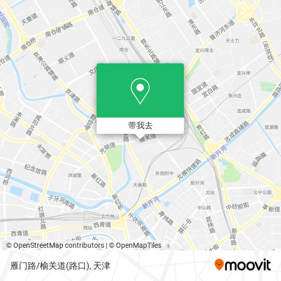 雁门路/榆关道(路口)地图