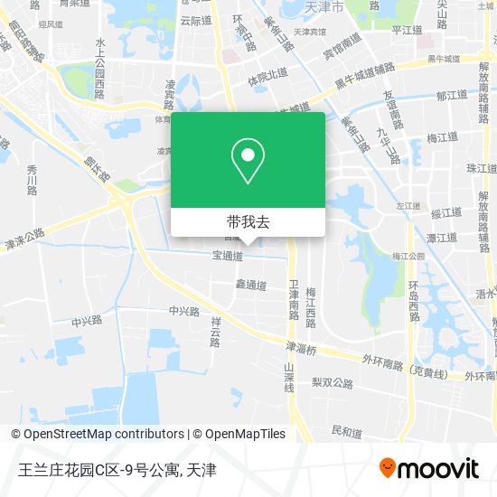 王兰庄花园C区-9号公寓地图