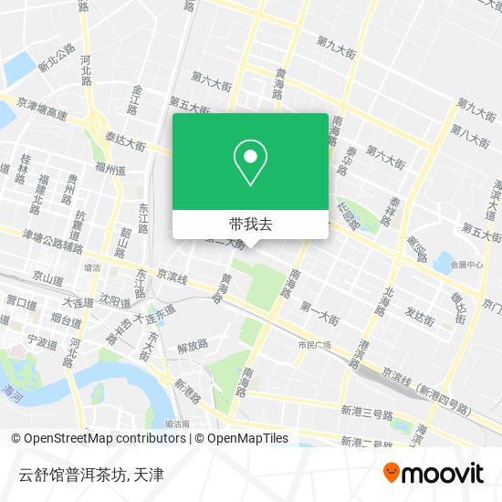 云舒馆普洱茶坊地图