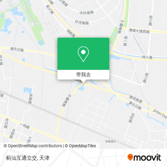 蓟汕互通立交地图