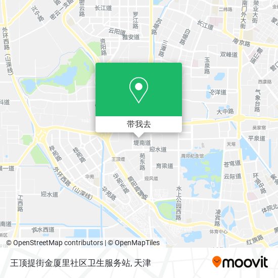 王顶提街金厦里社区卫生服务站地图