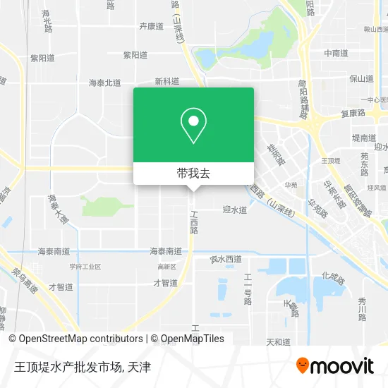 王顶堤水产批发市场地图