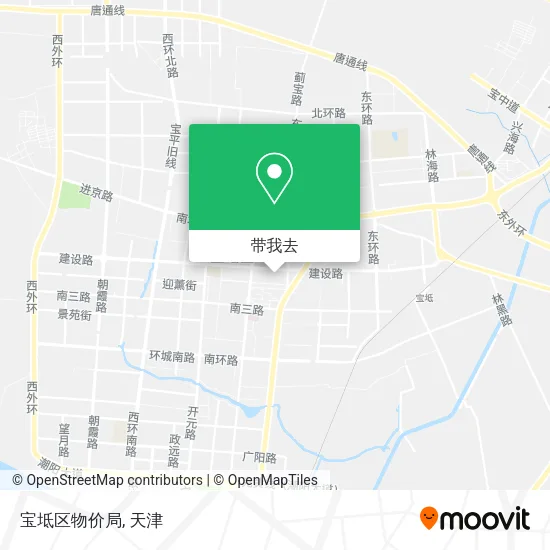 宝坻区物价局地图