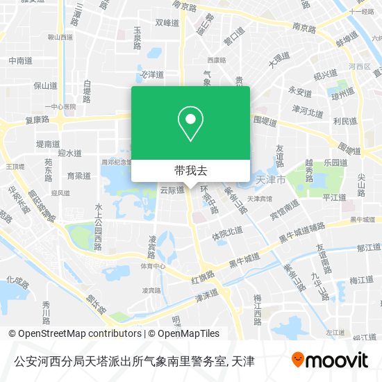 公安河西分局天塔派出所气象南里警务室地图