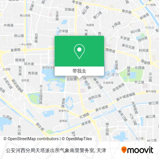 公安河西分局天塔派出所气象南里警务室地图