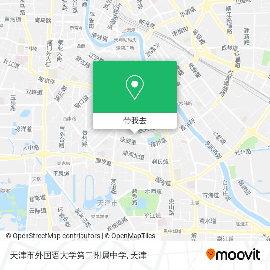 天津市外国语大学第二附属中学地图