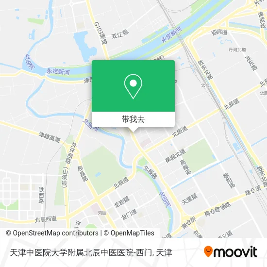 天津中医院大学附属北辰中医医院-西门地图