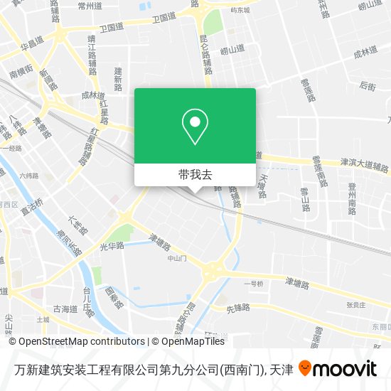 万新建筑安装工程有限公司第九分公司(西南门)地图
