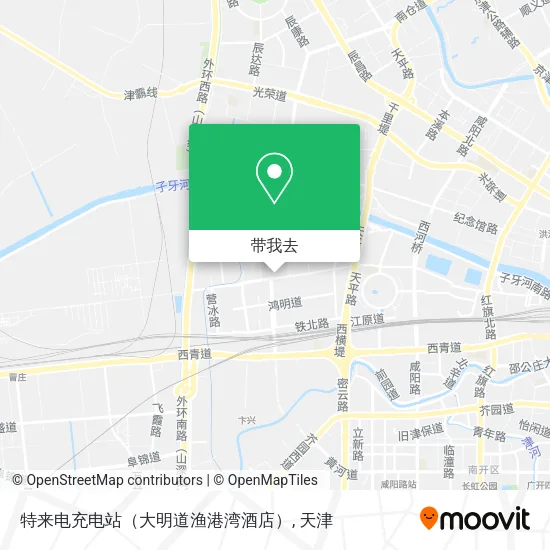 特来电充电站（大明道渔港湾酒店）地图
