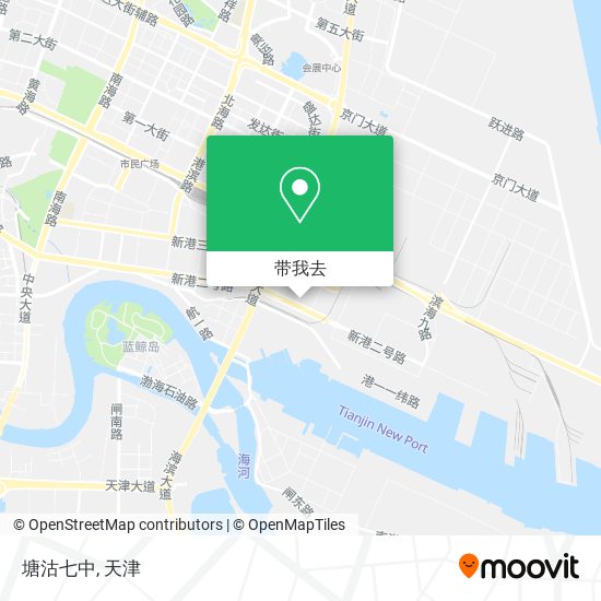 塘沽七中地图