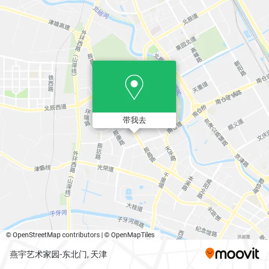 燕宇艺术家园-东北门地图