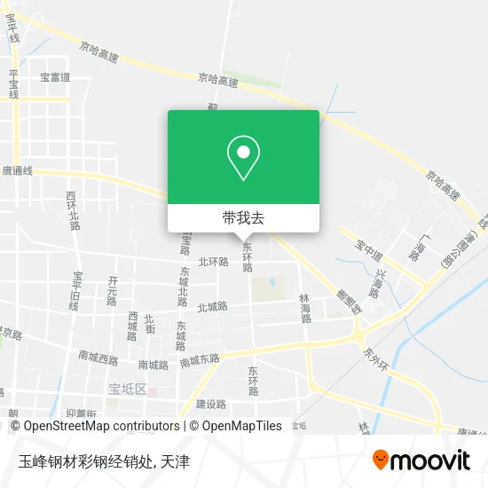 玉峰钢材彩钢经销处地图
