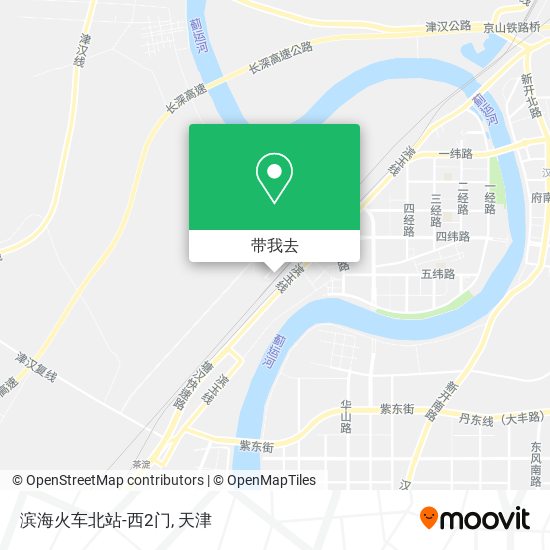 滨海火车北站-西2门地图