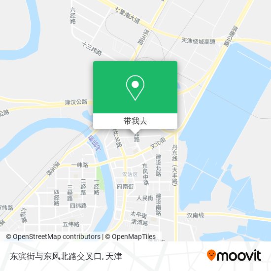 东滨街与东风北路交叉口地图