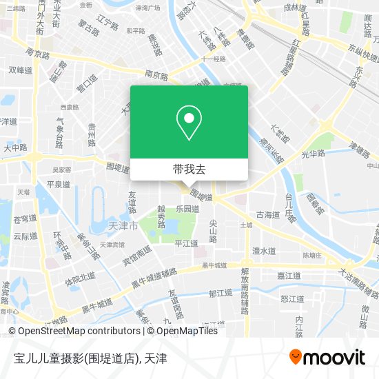 宝儿儿童摄影(围堤道店)地图