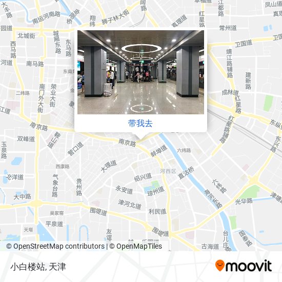 小白楼站地图