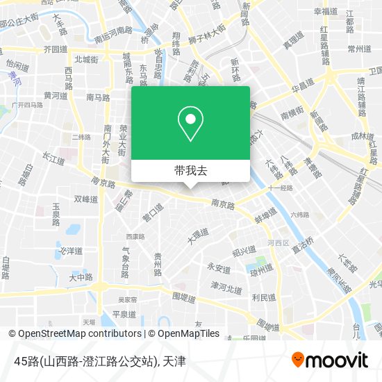 45路(山西路-澄江路公交站)地图