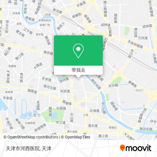 天津市河西医院地图