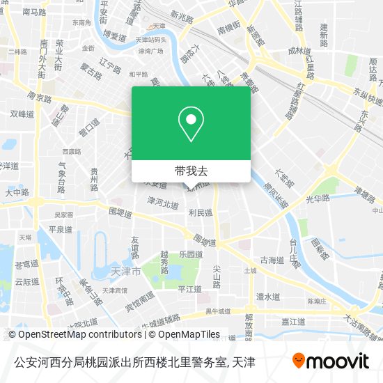公安河西分局桃园派出所西楼北里警务室地图