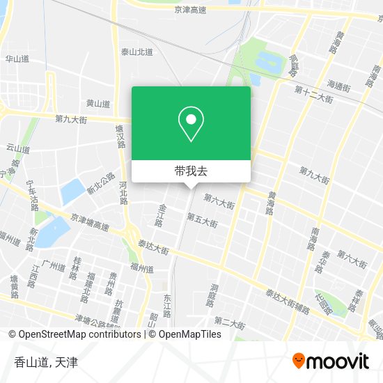 香山道地图