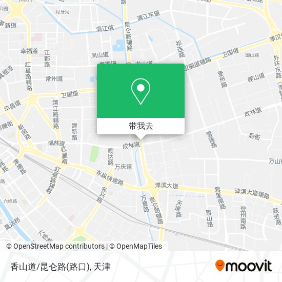香山道/昆仑路(路口)地图