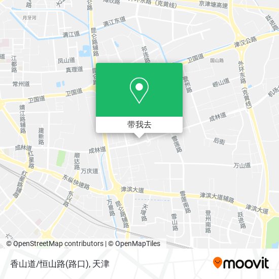 香山道/恒山路(路口)地图