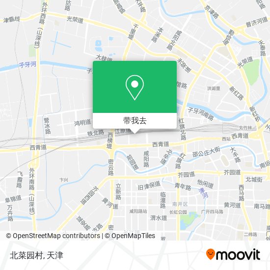 北菜园村地图