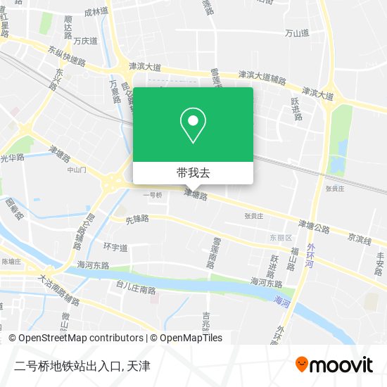 二号桥地铁站出入口地图