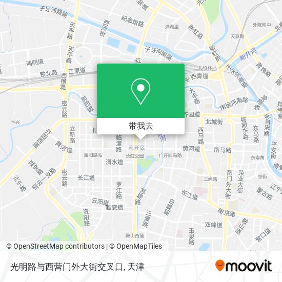 光明路与西营门外大街交叉口地图