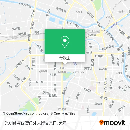 光明路与西营门外大街交叉口地图
