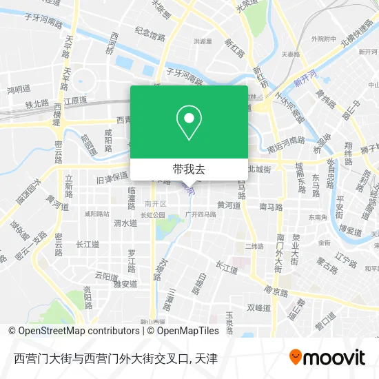 西营门大街与西营门外大街交叉口地图