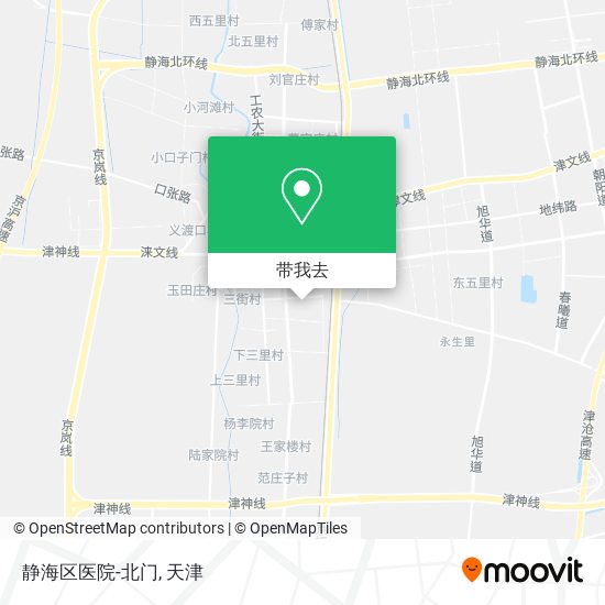静海区医院-北门地图