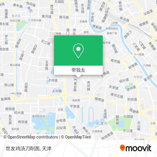 世发鸡汤刀削面地图