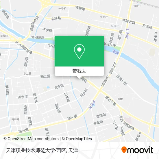 天津职业技术师范大学-西区地图
