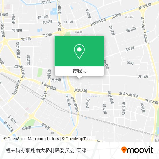 程林街办事处南大桥村民委员会地图