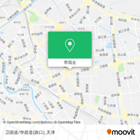 卫国道/华昌道(路口)地图